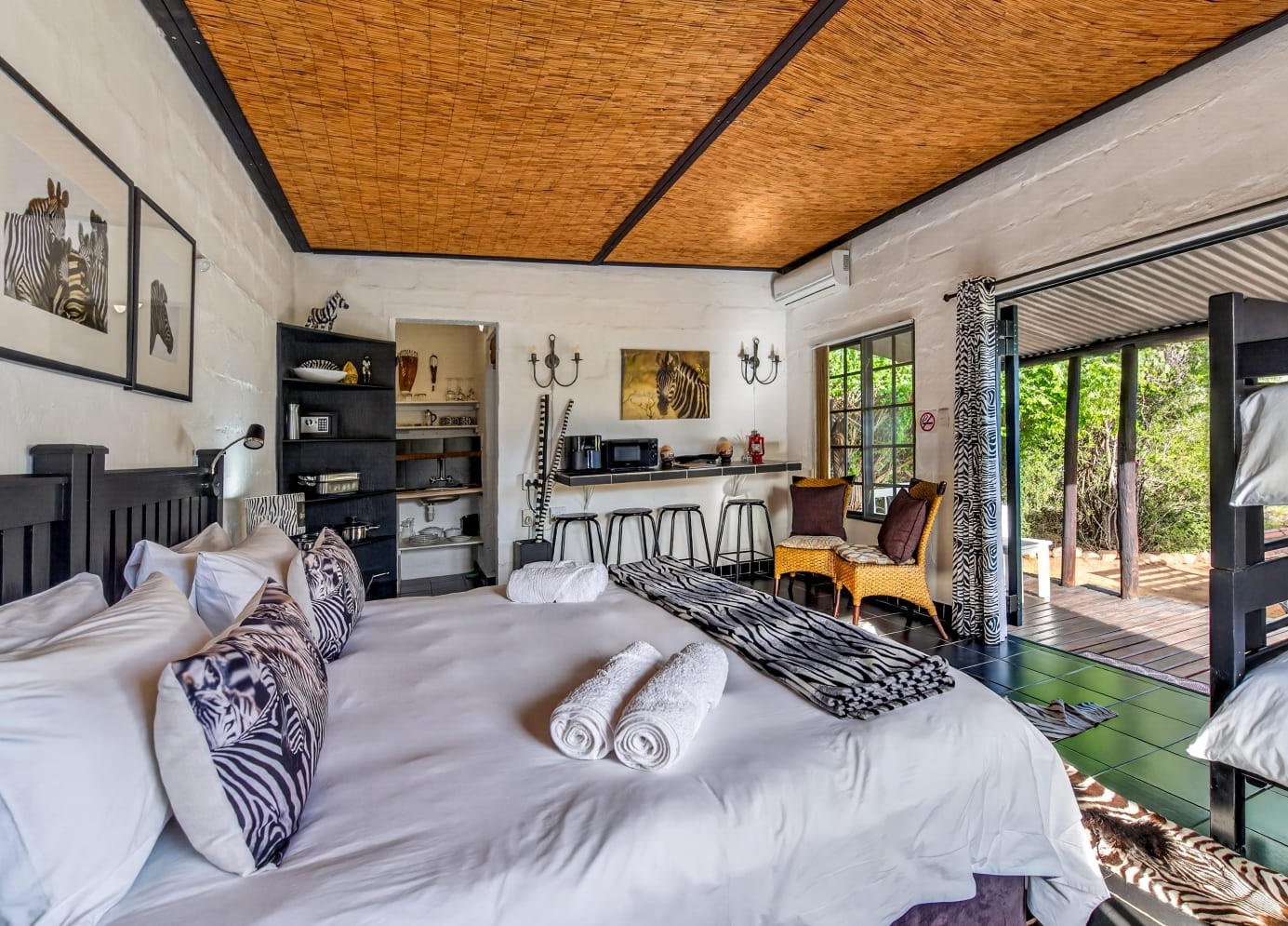 Zebra Chalet Feature
